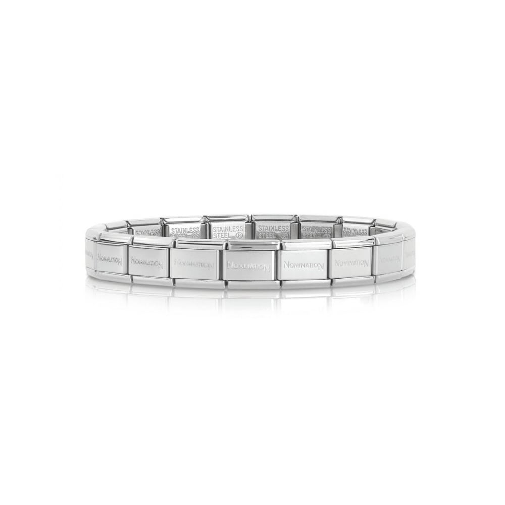 Nomination Classic Silver Stainless Steel Base Composable Charm Bracelet - S&S Argento