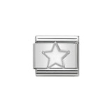 Nomination Classic Silver White Star Charm - S&S Argento