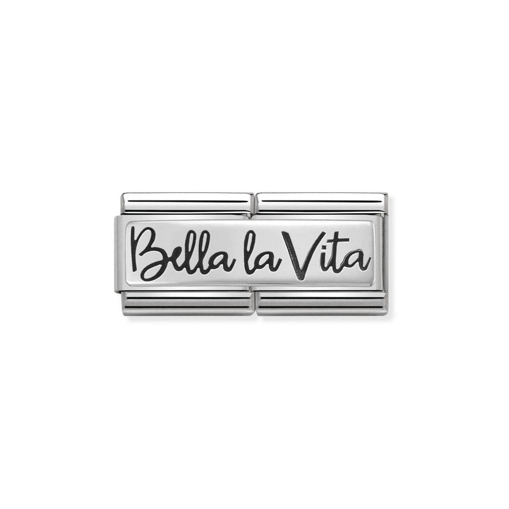 Nomination Classic Silver Bella la Vita Double Charm